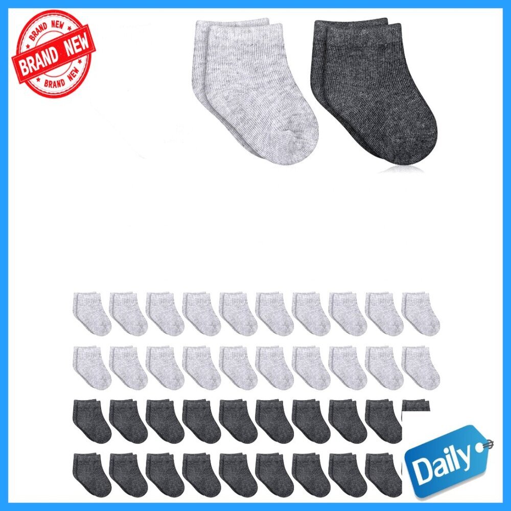 60 Pairs Baby Socks Newborn Infant Cotton Ankle Socks Unisex 0-6 Months